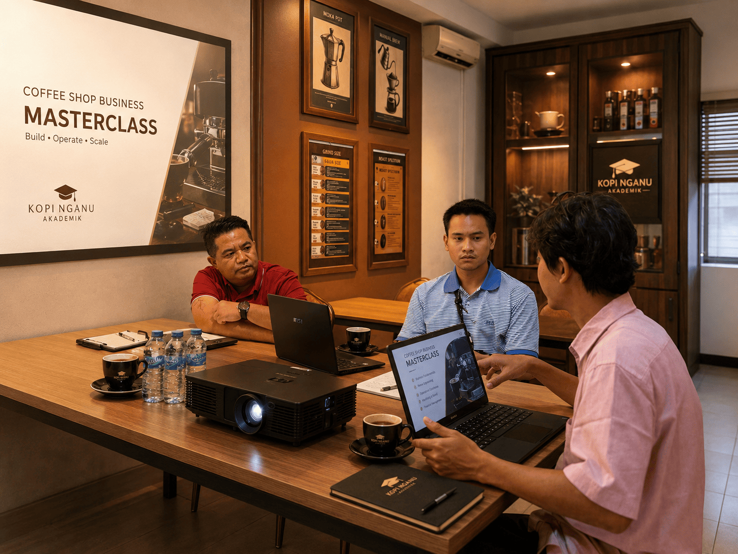 Kelas private manajemen coffee shop Pekanbaru