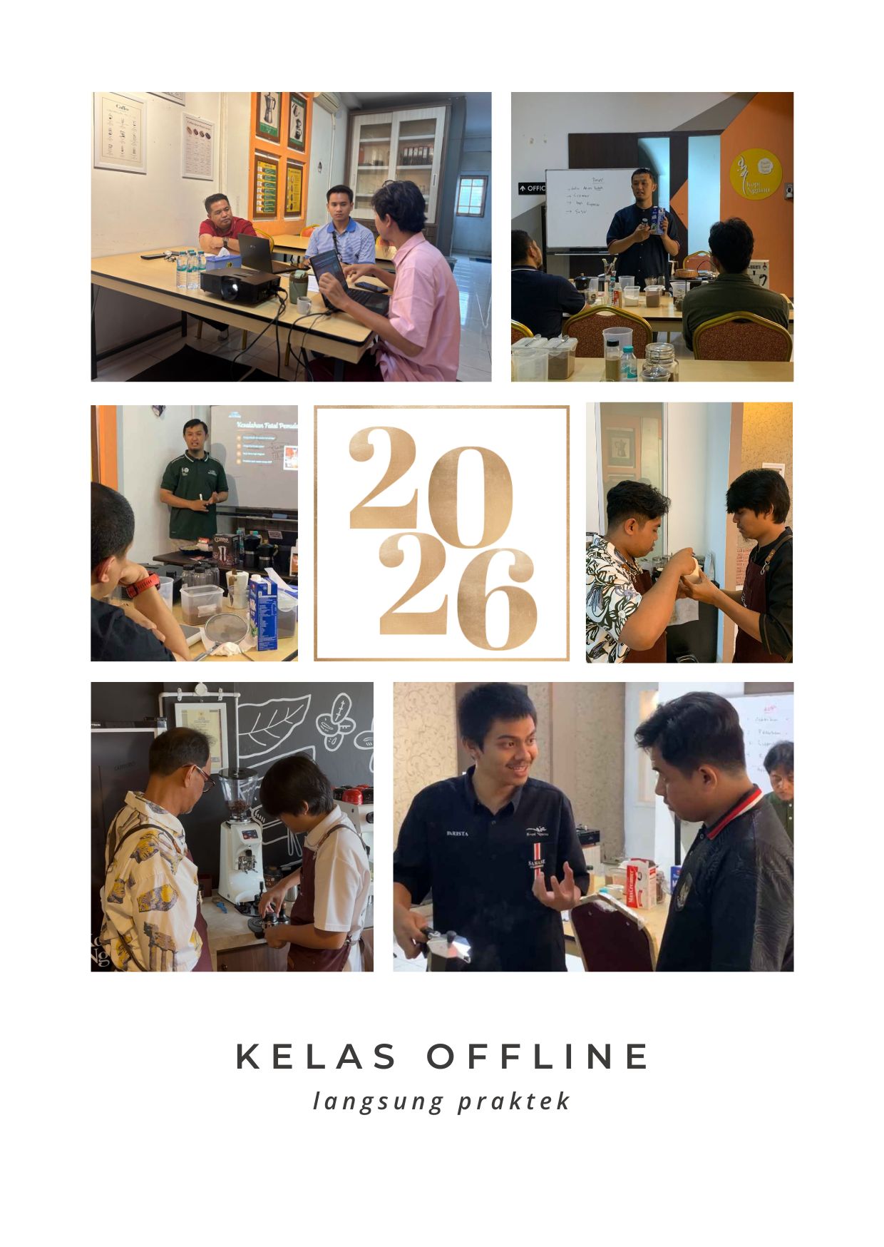 Suasana kelas bisnis kopi botolan offline Kopi Nganu Akademik